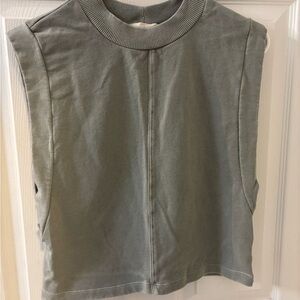 Light‎ Olive green Crop Tank Top-5/$25